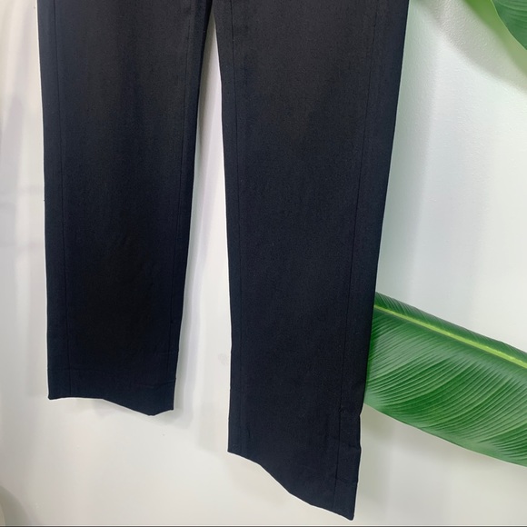 DIANE von FURSTENBERG Black Straight Trouser Pants Size 0 - Picture 4 of 13